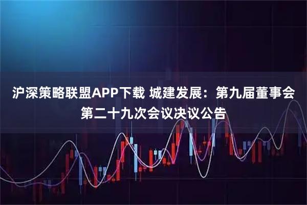 沪深策略联盟APP下载 城建发展：第九届董事会第二十九次会议决议公告
