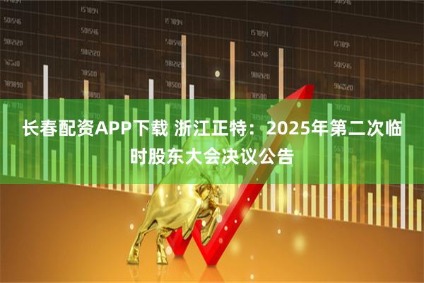 长春配资APP下载 浙江正特：2025年第二次临时股东大会决议公告